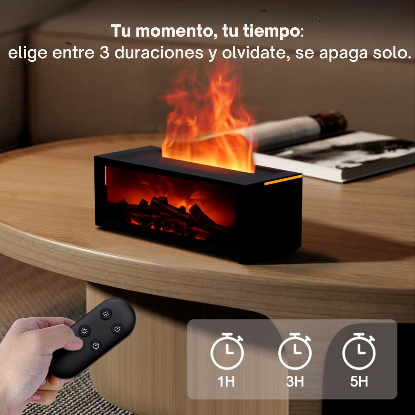 Air Humidifier Essential Oils Humidifiers Home Aroma Humidifier Flame Automatic Fragrance Diffuser with LED Light Remote Control