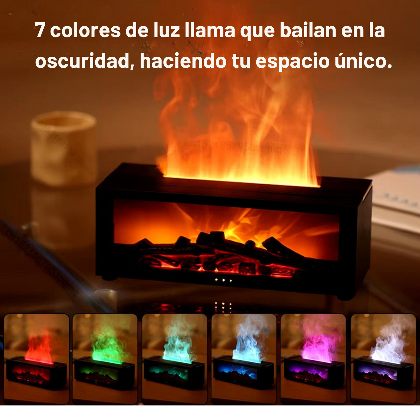 Air Humidifier Essential Oils Humidifiers Home Aroma Humidifier Flame Automatic Fragrance Diffuser with LED Light Remote Control
