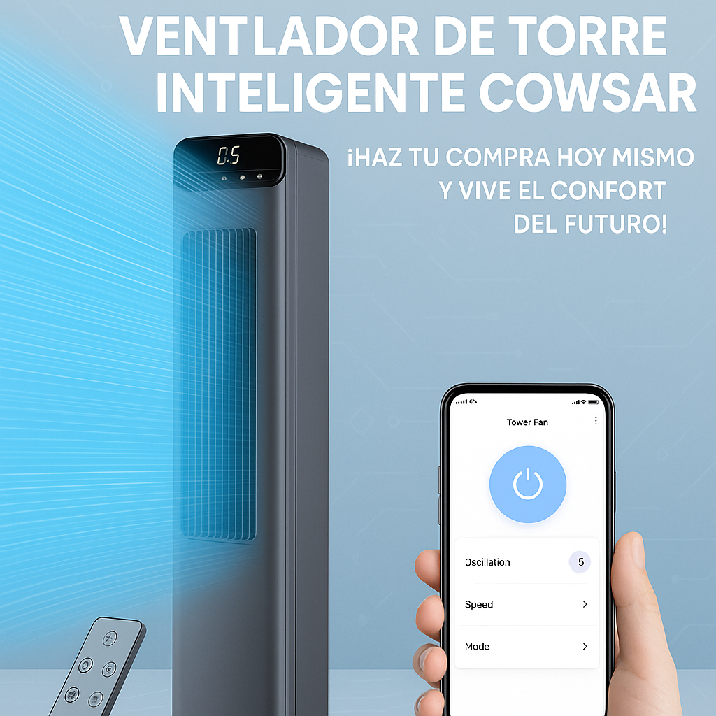 BlissAir de Torre – Control desde App + Control Remoto