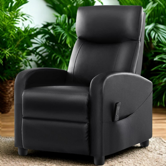 Sweetfurniture Recliner Chair for Living Room, Massage Recliner Chair Theater Chairs Adjustable Modern Reclining Chair with Padded Seat Backrest