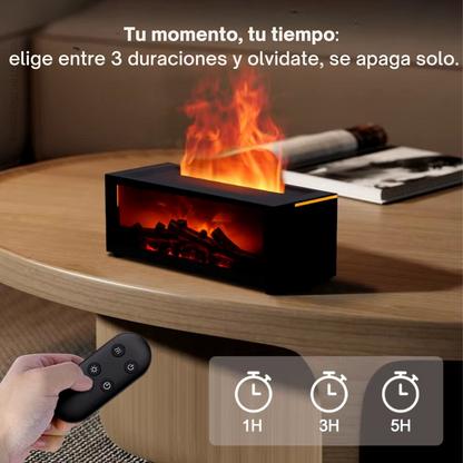 Air Humidifier Essential Oils Humidifiers Home Aroma Humidifier Flame Automatic Fragrance Diffuser with LED Light Remote Control