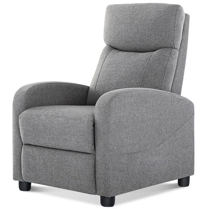 Sweetfurniture Recliner Chair for Living Room, Massage Recliner Chair Theater Chairs Adjustable Modern Reclining Chair with Padded Seat Backrest