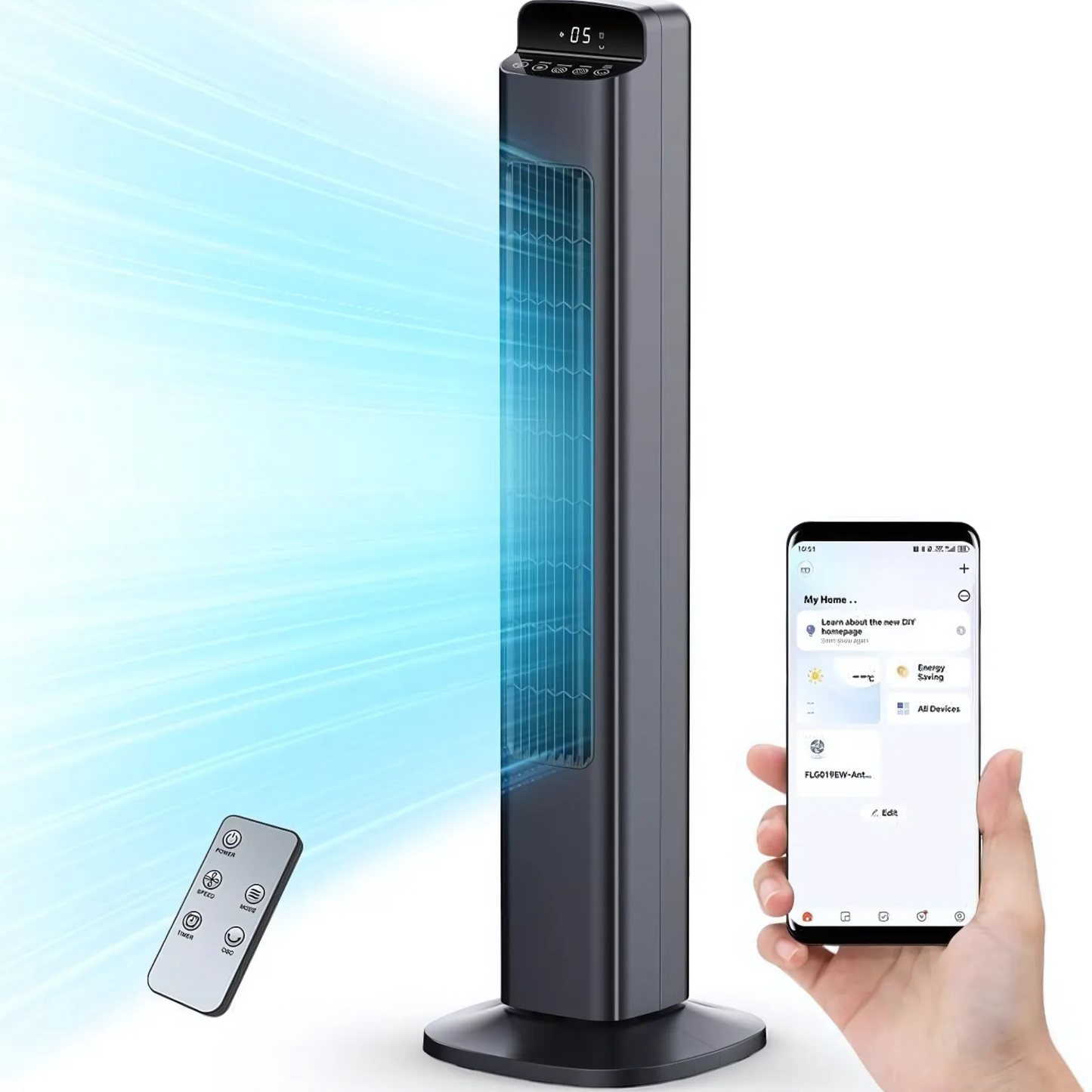 BlissAir  de Torre – Control desde App + Control Remoto